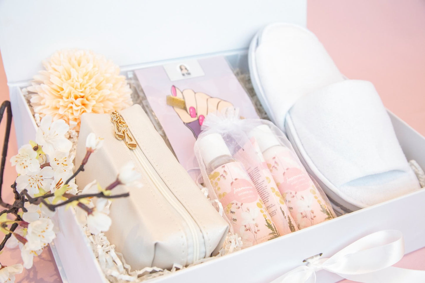Detaljbilde av en velvære gave fra Boxit som er perfekt å gi som gave til henne.