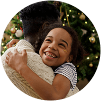 Julegave til jente meny ikon.