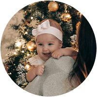 Julegave til nyfødt meny ikon.